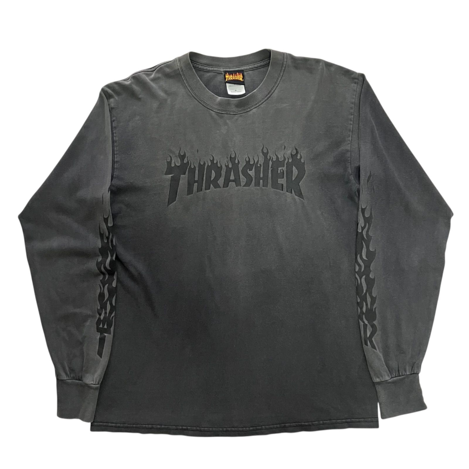 00s THRASHER LONG SLEEVE TShirt スラッシャー ロンT フレイムタグ 
