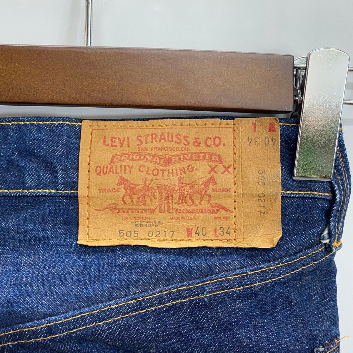 Levi’s 505 66前期 濃紺 W38 L34 USA製 オリジナル ヴィンテージ vintage 70's リーバイス Levi's 505 0217 66前期