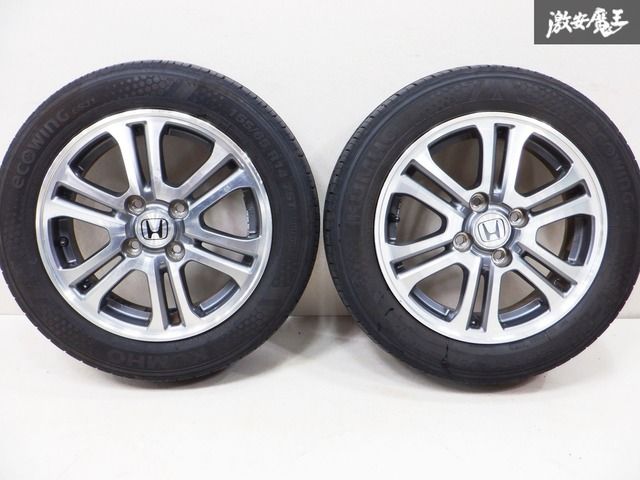 ①N-ONE２本セットパンクありホンダ 14インチ ホイール 155/65R14 ①N-ONE2本セットパンクありホンダ 14インチ ホイール 155