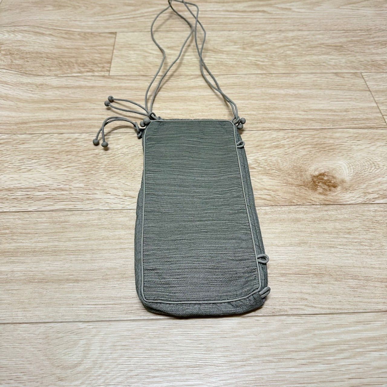 TAMASHA タマシャ ISSEY MIYAKE イッセイミヤケ ミニ ショルダー バッグ ポシェット ナイロン インド製 柄 刺繍 軽量 レディース グレー GY AP-251005-003-MNL