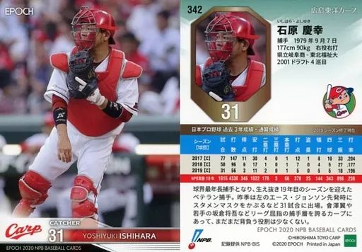 中古】スポーツ 342[レギュラーカード]：石原慶幸 - メルカリ