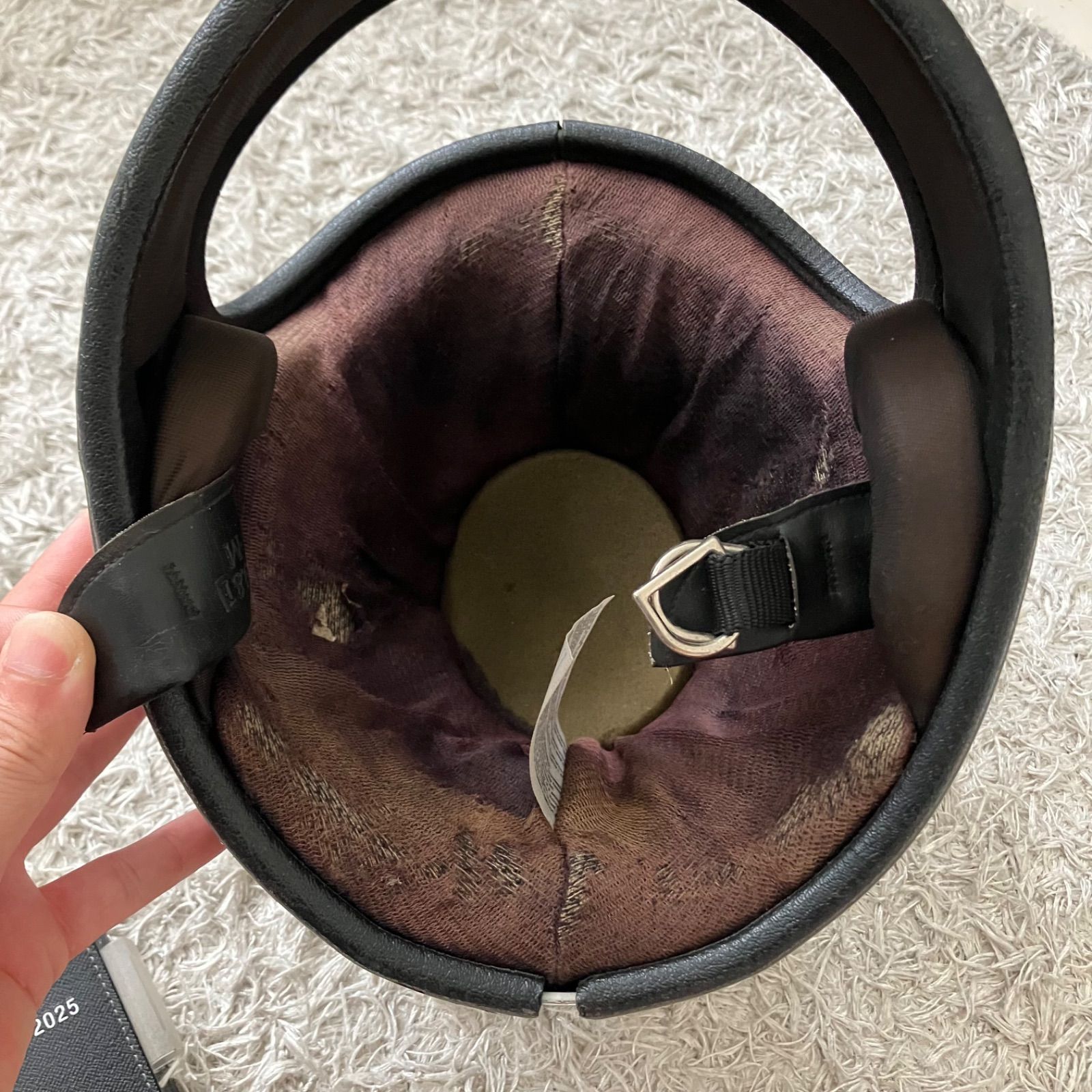 NORCON☆TW-1FF シルバー L-XLサイズ ビンテージヘルメット 80