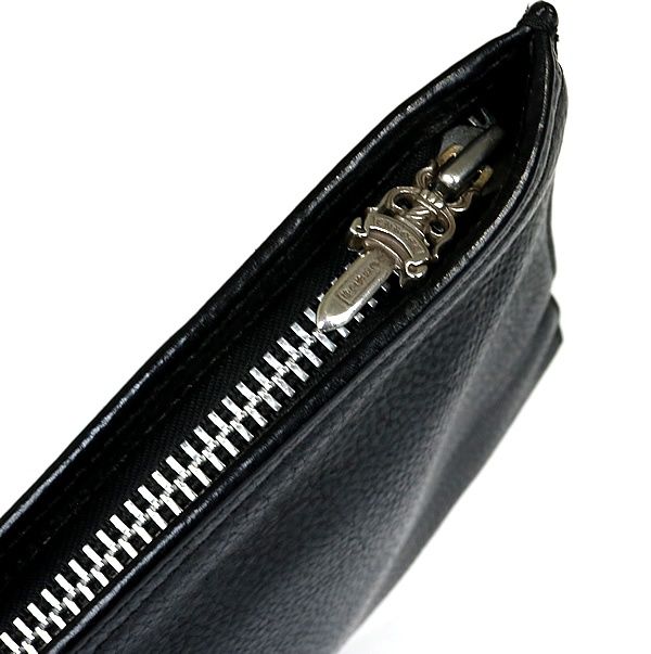 クロムハーツ　ブラックレザー フラットポーチ クロムハーツ ブラックレザー フラットポーチ 楽天市場】CHROME HEARTS