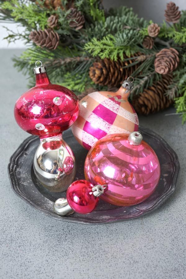 希少】ポーランド買付 アンティーク クリスマスオーナメント 吹き