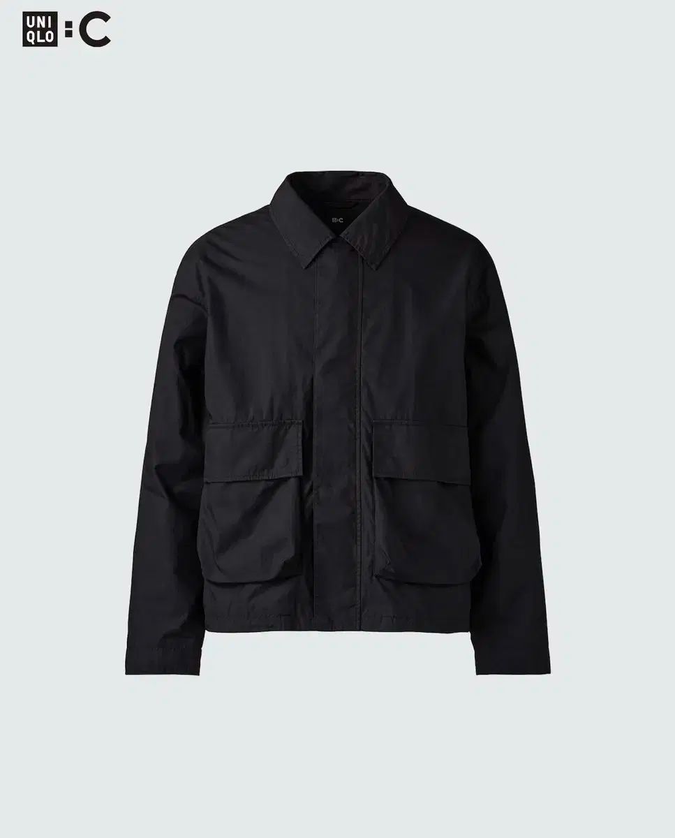 ユニクロ C コットンショートブルゾン ブラック Mサイズ 黒 UNIQLO ユニクロ C コットンショートブルゾン ブラック Mサイズ 黒