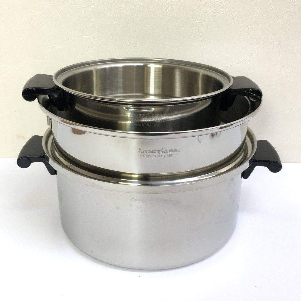 未使用品 Amway Queen アムウェイウィーン MULTI-PLY 18/8 STAINLESS