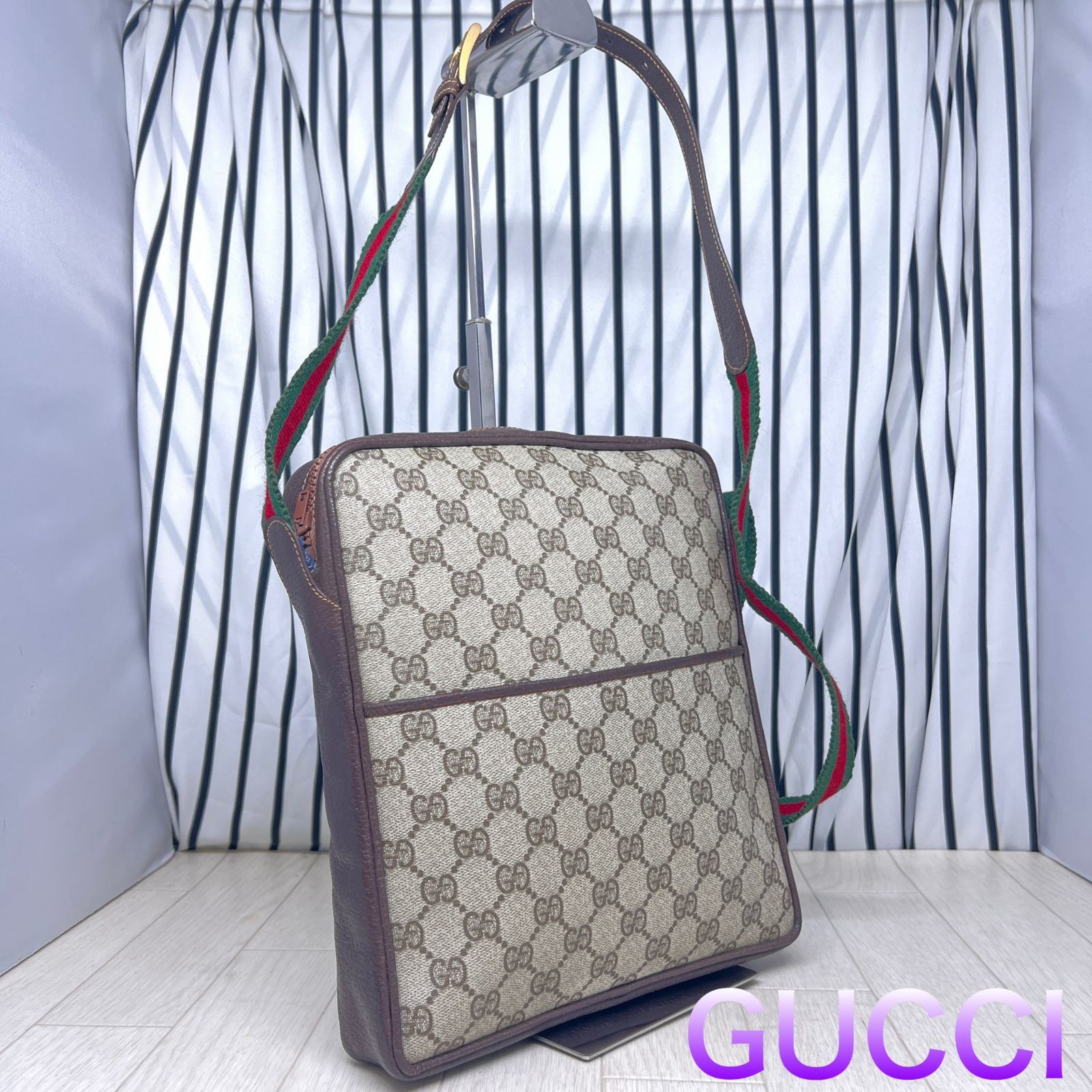 格安】GUCCI オールドグッチシェリーラインPVC斜めがけショルダー