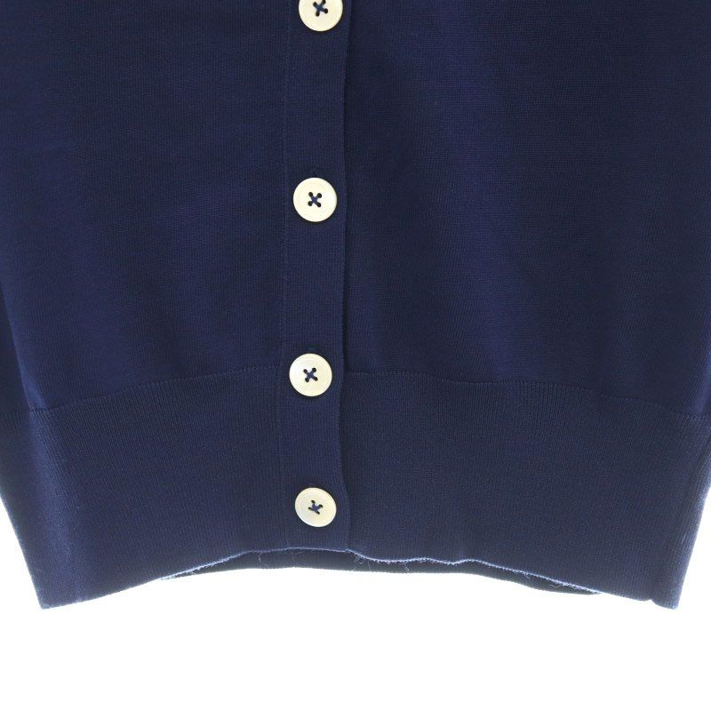 極美品】BORDERS at BALCONY ビジュー ベスト ネイビー 36