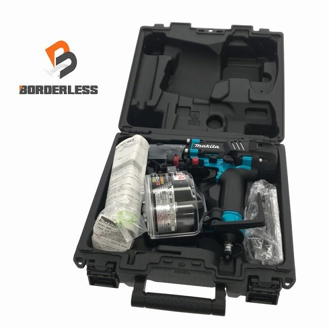 ☆未使用品☆ makita マキタ 高圧 65mm エア釘打機 AN636HM 青