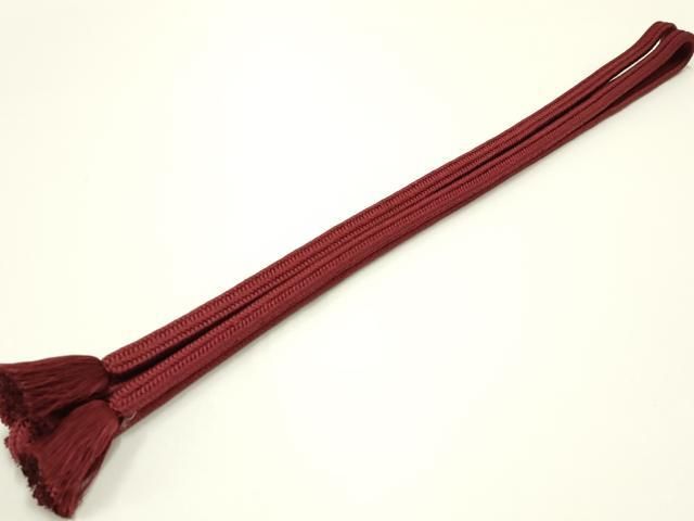 平和屋着物 上 有職組紐道明 帯締め 冠組 江戸小豆色 宮内庁御用 国立博物館御用 東京芸術大学御用 AABA9983ay