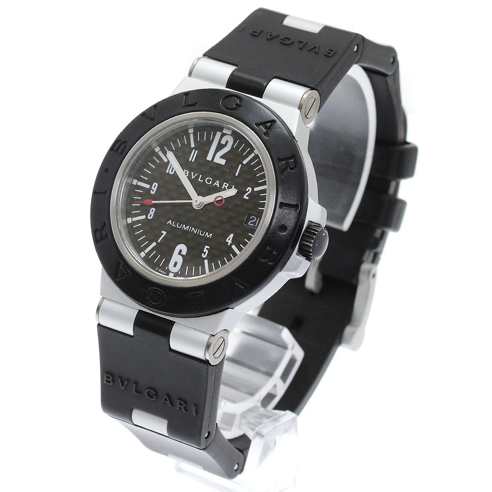 ち*。様 BVLGARI アルミニウムAL38TA 自動巻き【ベルト交換推奨】 ブルガリ アルミニウムAL38TA 自動巻き【ベルト交換推奨