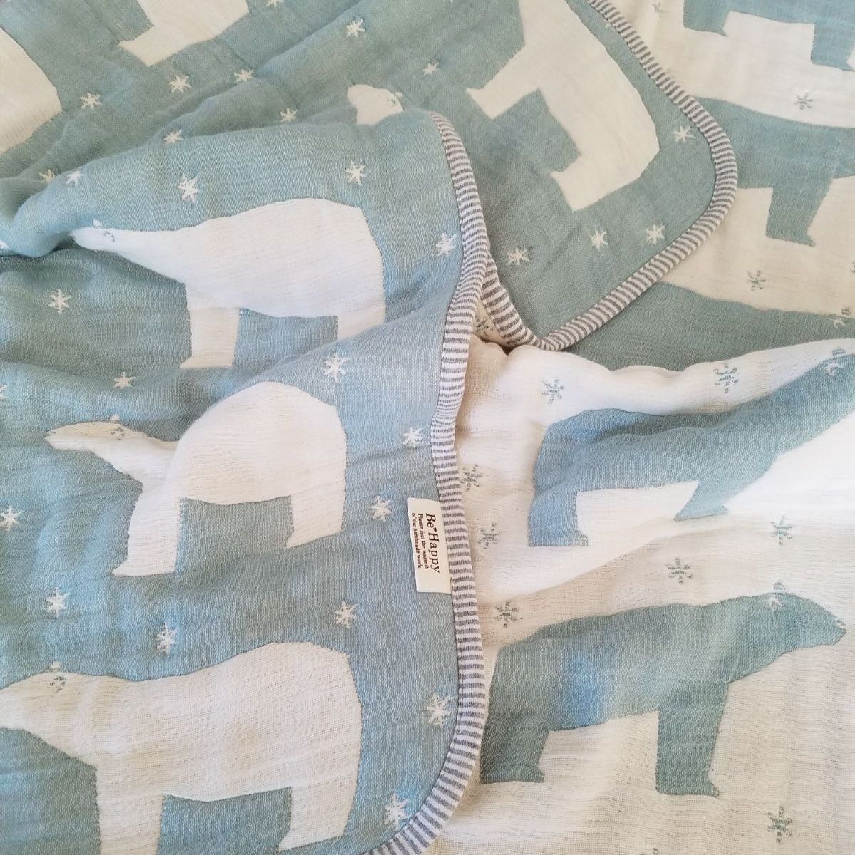 FUWARA ◇シングルケット◇ハンドメイド 六重織ガーゼケット