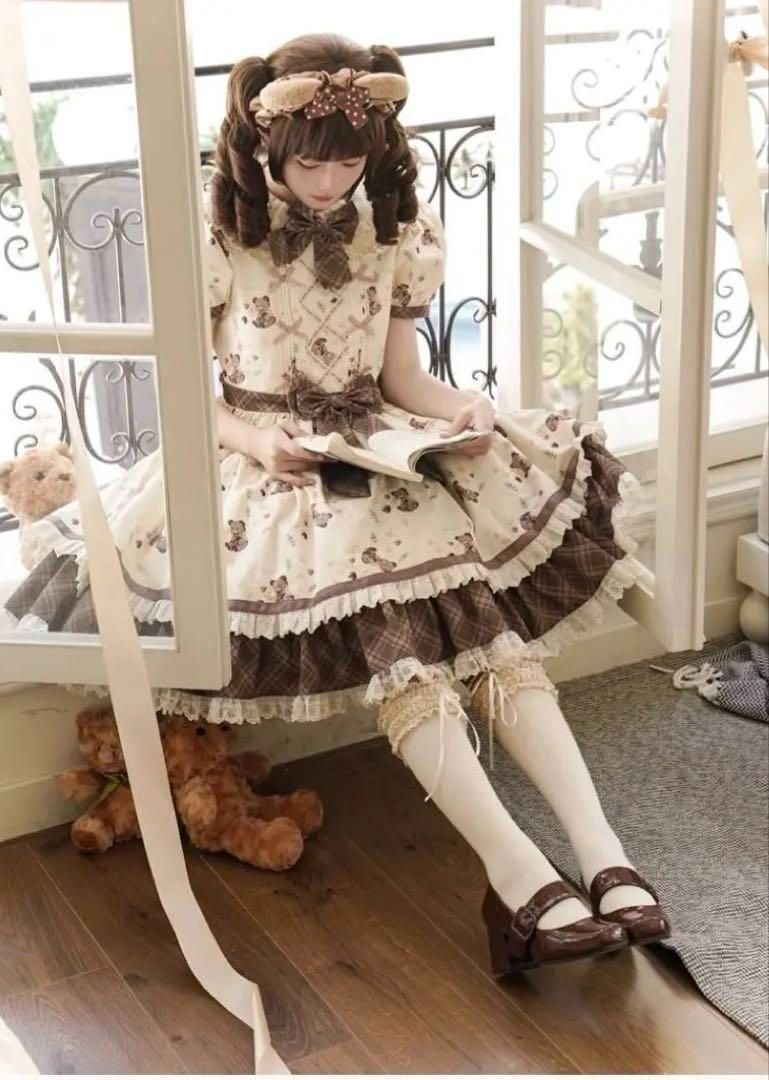 ♥ 可愛いクマちゃん柄ロリータワンピース♪お出かけや女子会におすすめ WWW_IMPECCABLEHEALTHCARESERVICES_COM
