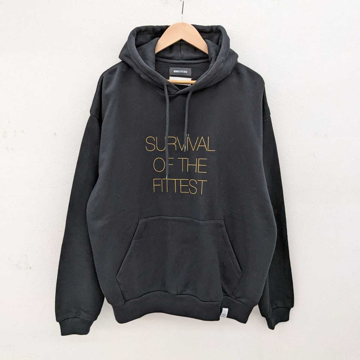 美品 MAGIC STICK × WIND AND SEA マジック スティック ウィンダンシー OG LOGO Hooded ロゴ フーデッド  パーカー フーディ ブラック - メルカリ