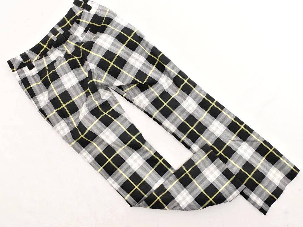 バーバリー　チェックパンツ BURBERRY バーバリー チェック パンツ size34/白x黒