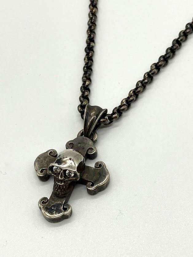 STANLEY GUESS スタンリーゲス ラージスカル トップ クロス 925