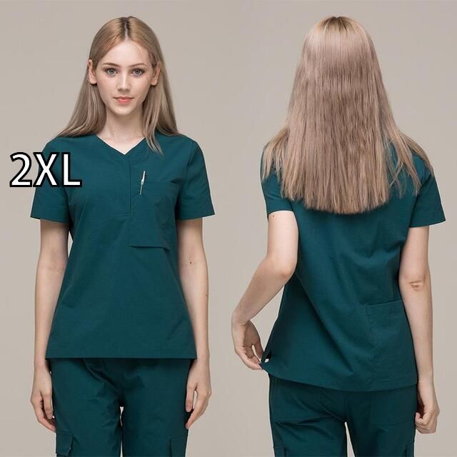 2XL レディース ファッション 業務 ユニフォーム 制服 コスプレ衣装 韓国スタイル メンズ 医師 看護師 衣装 制服 ICU ケア ガウン 医学 マッサージ