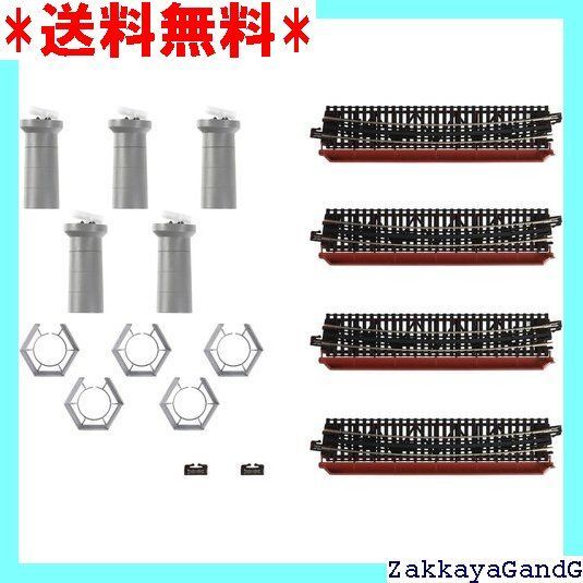 KATO Nゲージ カーブ鉄橋セットR481-60° 非電化 ・ 朱 20-824