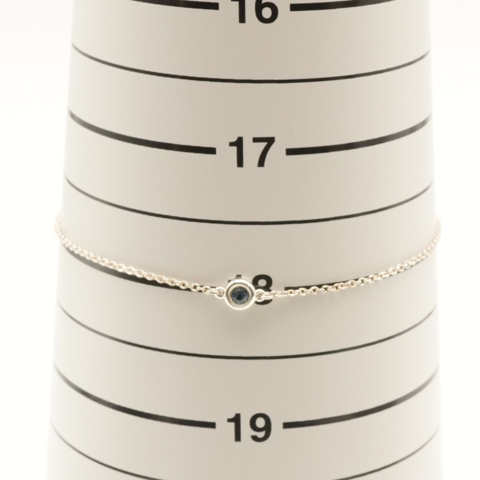 美品 ティファニー アクアマリン バイザヤード ブレスレット/25-1157S