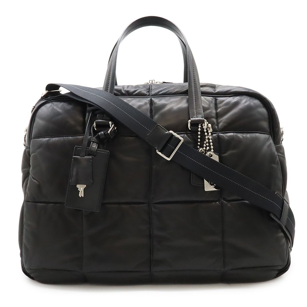 【極美品】COACH ボストンバッグ 2way 旅行バッグ 肩かけ BLACK 極美品 COACH コーチ ナイロン ボストンバッグ 2way 黒 肩掛け