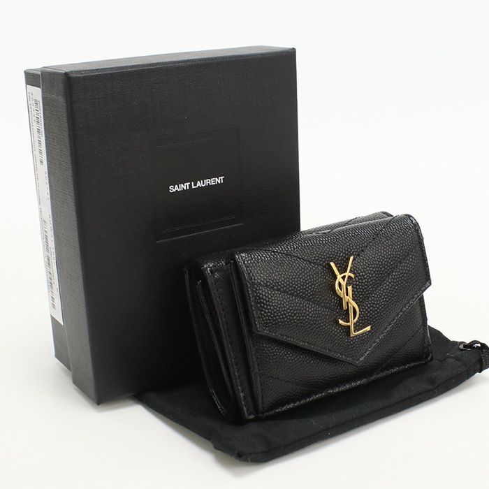 SAINT LAURENT サンローラン 三つ折り ウォレット 602791 三折