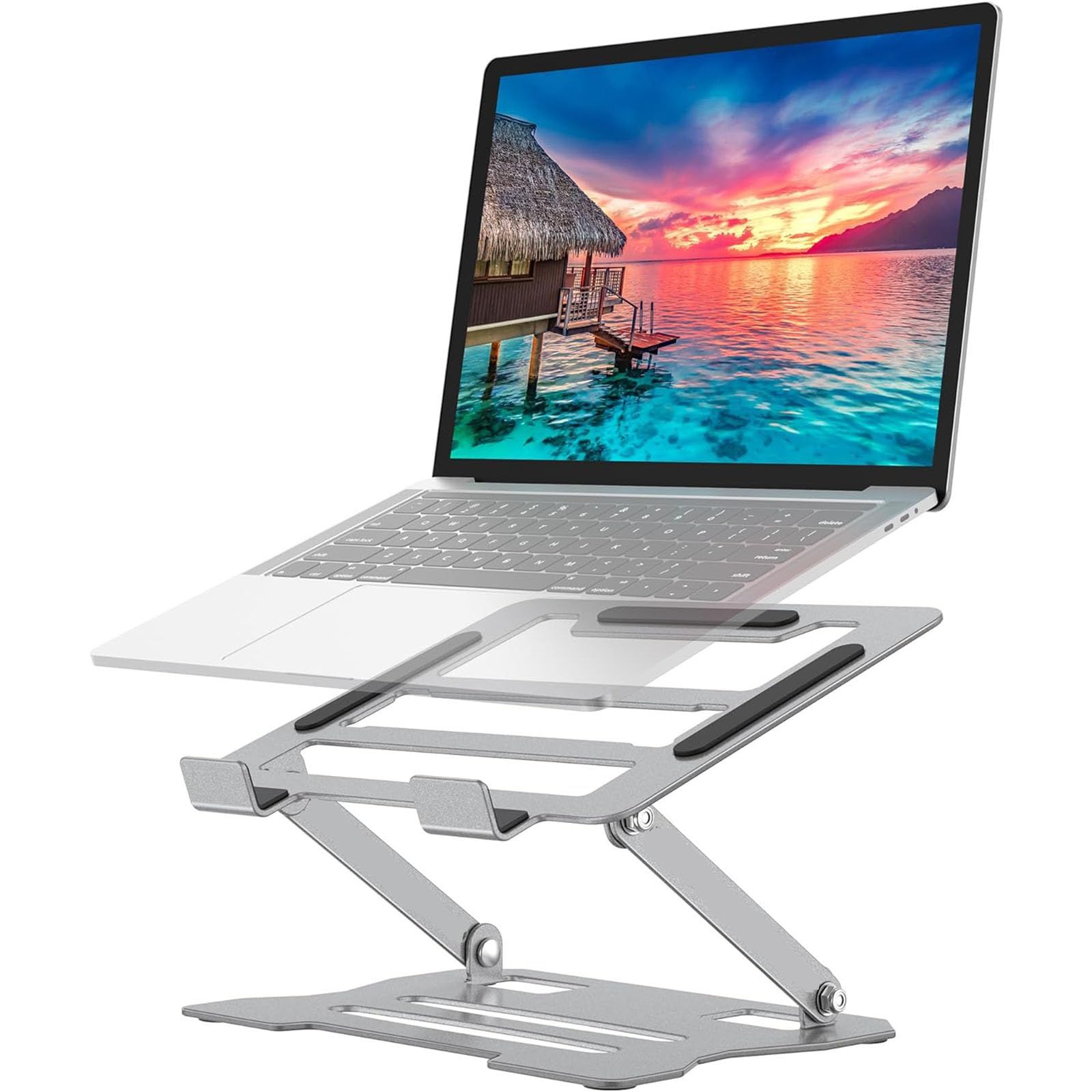 【特価商品】PC スタンド ノートパソコンスタンド 折りたたみ 高さ/角度調整可能 姿勢改善 滑り止め 放熱 Dopommy 軽量 Macbook AirMacbook ProiPad15.6インチまでのノートパソコンやタブレットに対応