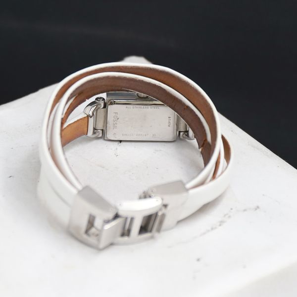 QZ フォッシル JR1442 111308 白文字盤 レディース腕時計