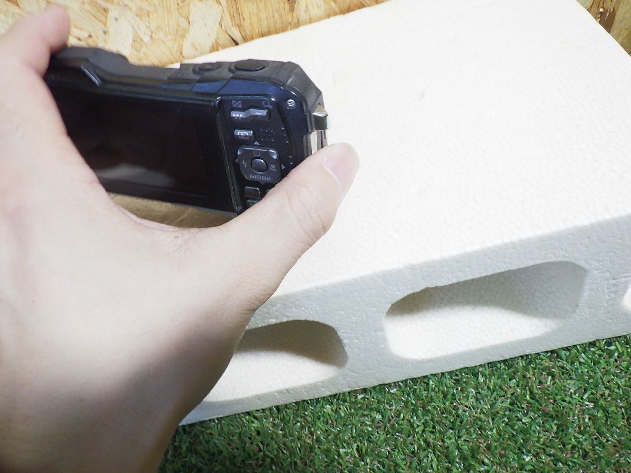 カメラ SDカード無し RICOH WG-70 ブラック リコー本格防水デジタル