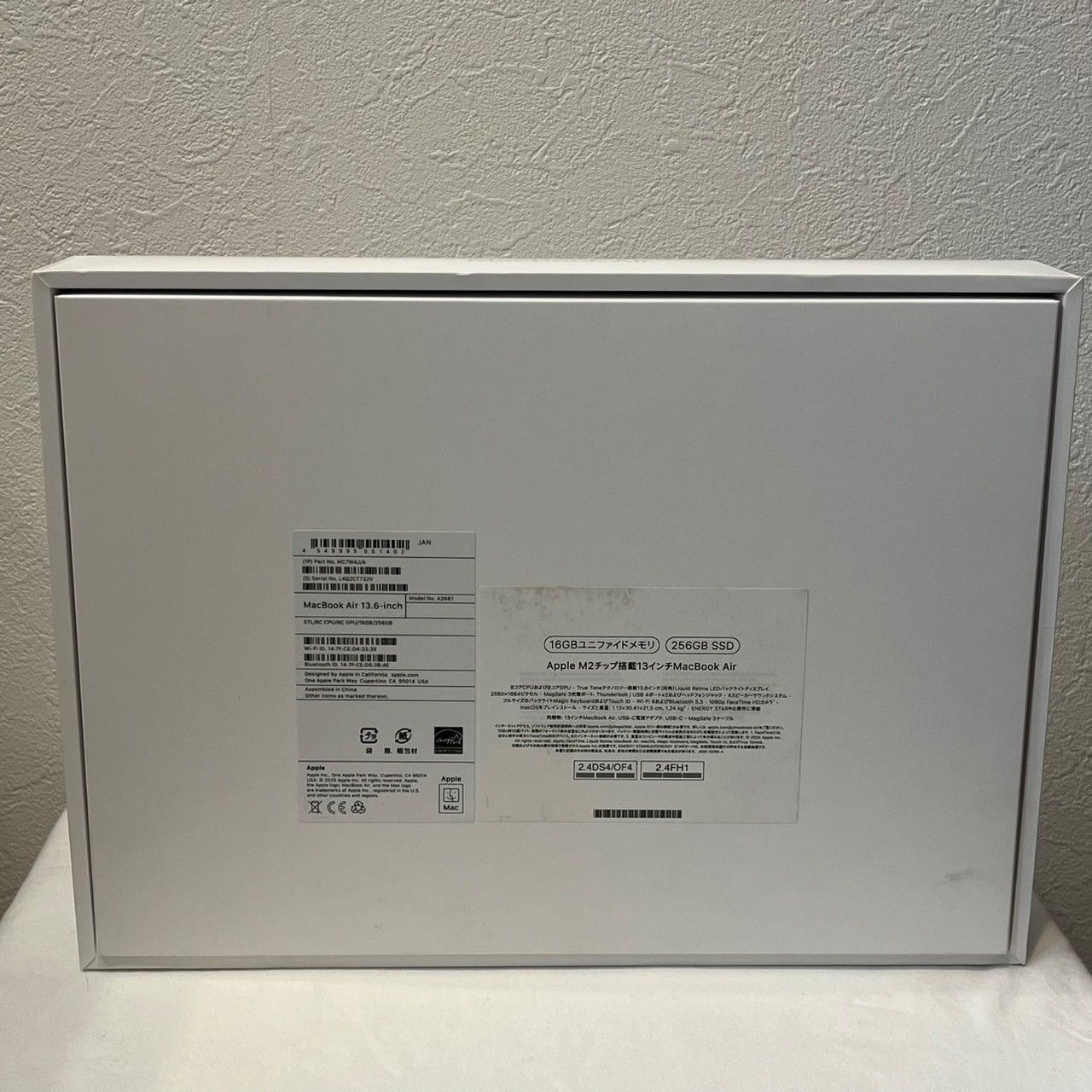極美品】MacBook/Air/M2/16GB/256GB/スターライト/バッテリー100