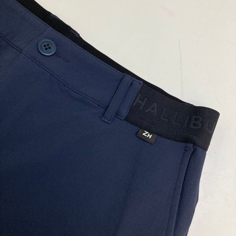 サイズ：L ZERO HALLIBURTON ゼロハリバートン  ストレッチパンツ  ネイビー系 [240101503738] ゴルフウェア レディース ストスト サイズ：L ZERO HALLIBURTON ゼロハリバートン ストレッチパンツ