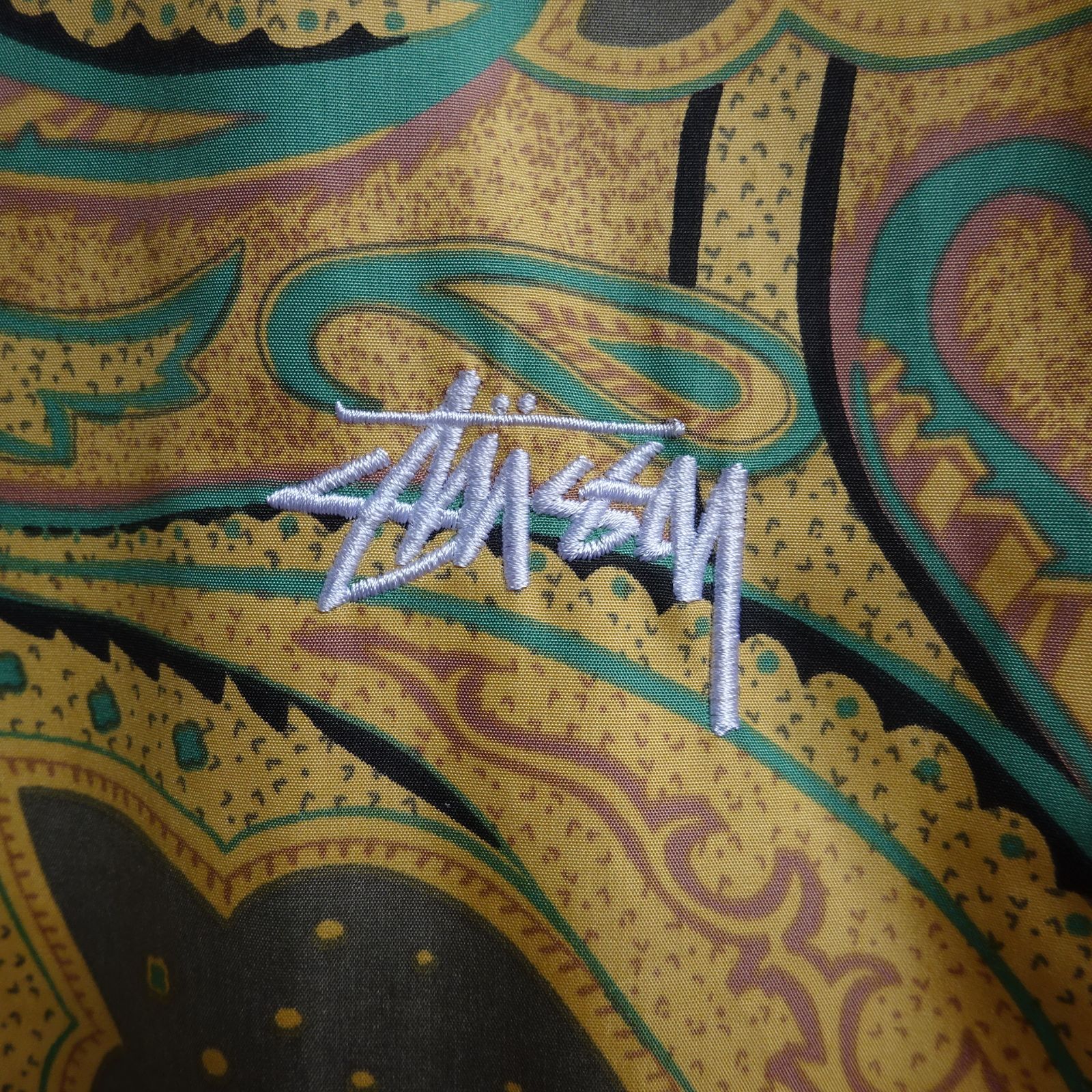 STUSSY ステューシー コーチジャケット 総柄 ペイズリー柄 M