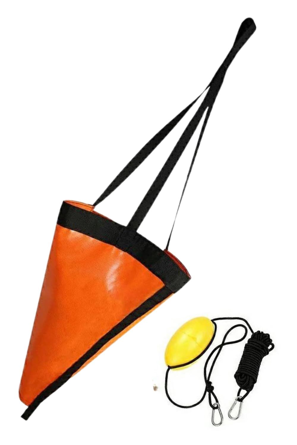パラシュートアンカー シーアンカー セット 海釣り 選べる5サイズ XS〜XL カヤック フィッシング SUP サップ 手漕ぎボート 釣り (XL) [XL]