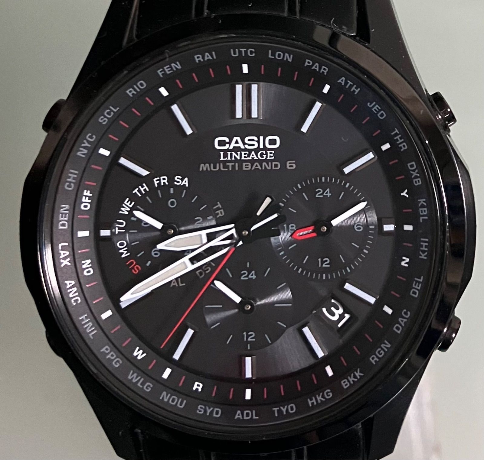 稼働品】 CASIO LINEAGE こぎり LIW-M610 電波ソーラー チタン