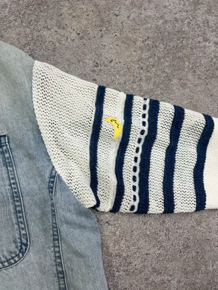 海外ファッション通販。 BENETTON ベネトン ニット 袖 デニム ブラウス