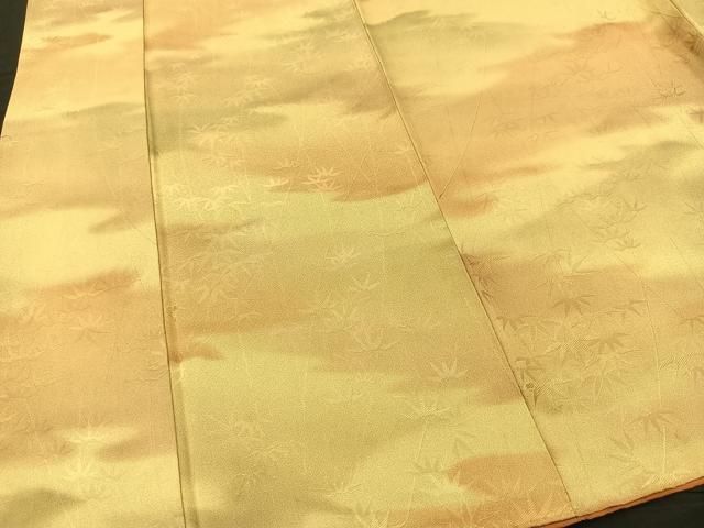 平和屋着物□上質な小紋 笹竹地紋 たたき染め 正絹 逸品 BAAO9022yc 2025年