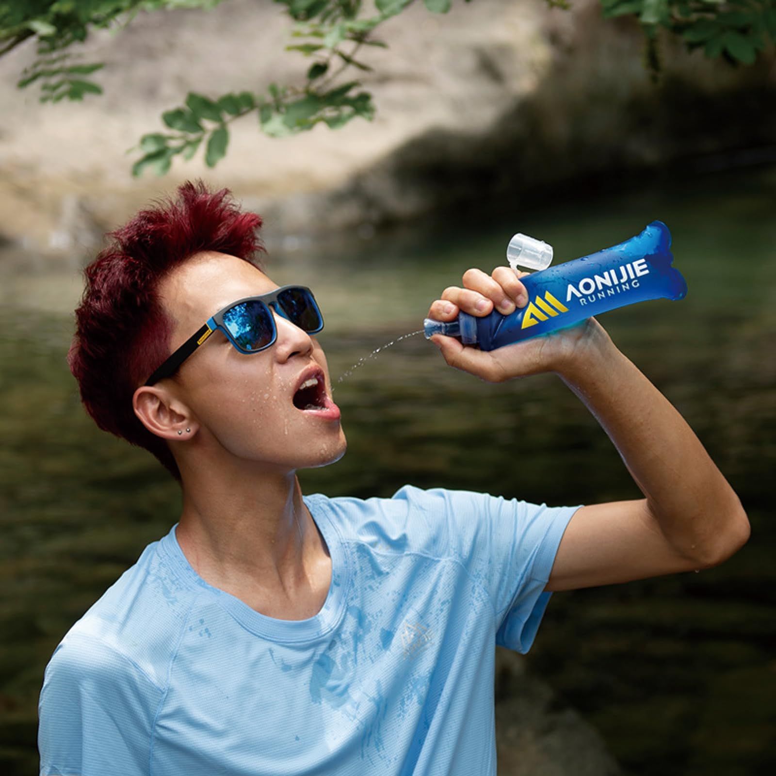 TRIWONDER ランニング ボトル ソフトフラスク 水筒 折りたたみ