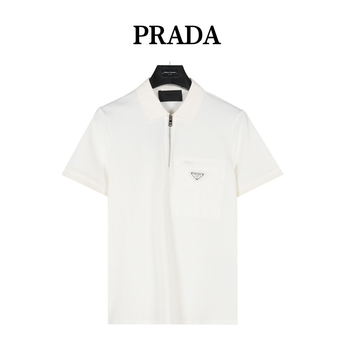 今日特価】Prada 25SS 胸ポケット ハーフジップポロ-2 - メルカリ