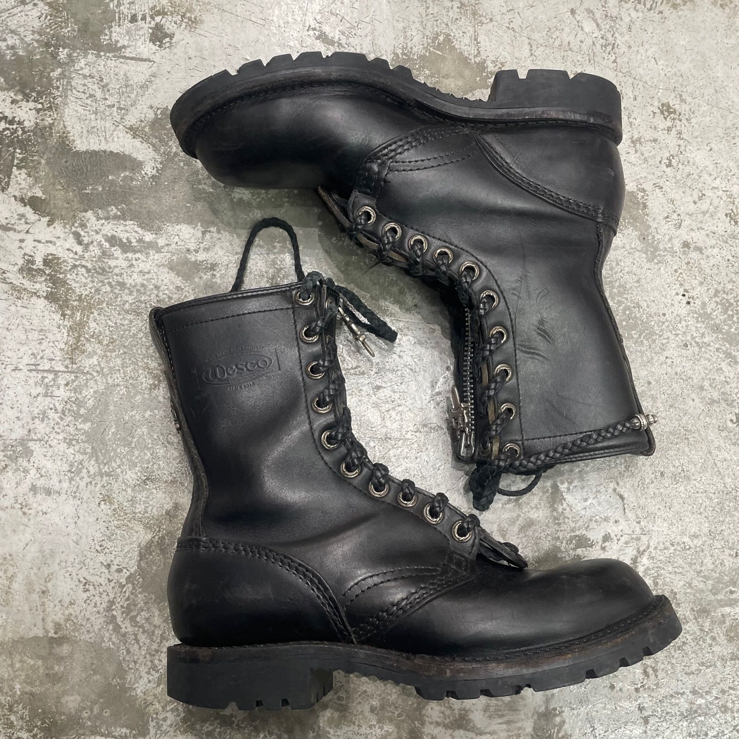 CHROME HEARTS WESCO レザー ファイヤーマンブーツ クロムハーツ CHROME HEARTS WESCO レザー ファイヤーマンブーツ クロムハーツ