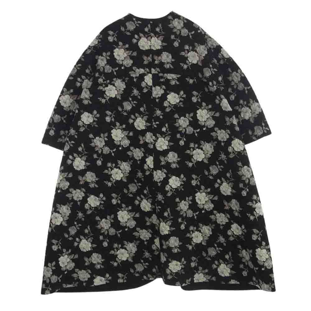 noir kei ninomiya◆22AW/PADDING DETATCHABLE COAT/コート/--/ナイロン/BLK/花柄/3j-c005 ノワールケイニノミヤ noir kei ninomiya 22AW 3J-C005 AD2022 COMME