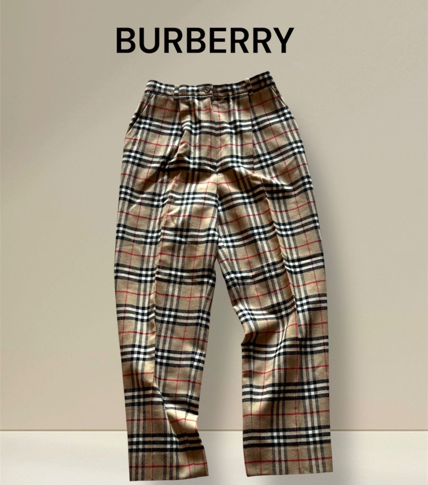 BURBERRY ノバチェック　パンツ  ウエスト79 バーバリー ロンドン Burberry London ノバチェック パンツ 7部