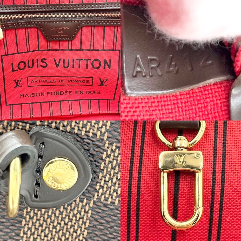 【限定価格】LOUIS VUITTON ルイヴィトン トートバッグ ダミエ ネヴァーフルPM ハンドバッグ 肩掛け 通勤 通学 ブラウン 茶 鞄 かばん N41359    ゴールド金具 レディース【品】