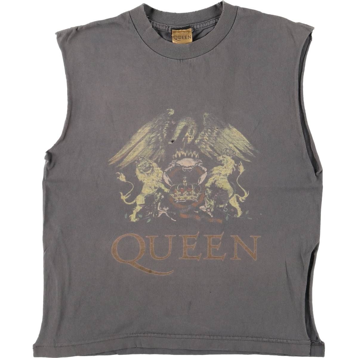 古着 00年代 QUEEN クイーン ノースリーブ バンドTシャツ バンT レディースS相当|eaa547479