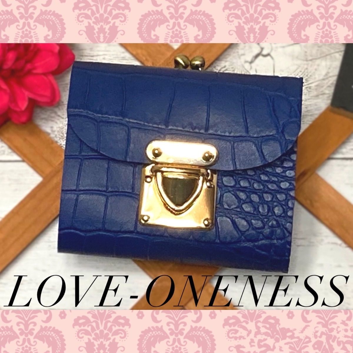 ❤【高級感×可愛い♪】大人オシャレながま口付き総本革ミニ財布