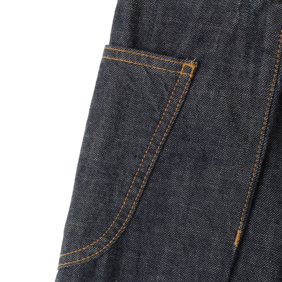 ロエベ コットン デニム カーフレザー ハイウエスト パンツ ボトムス  