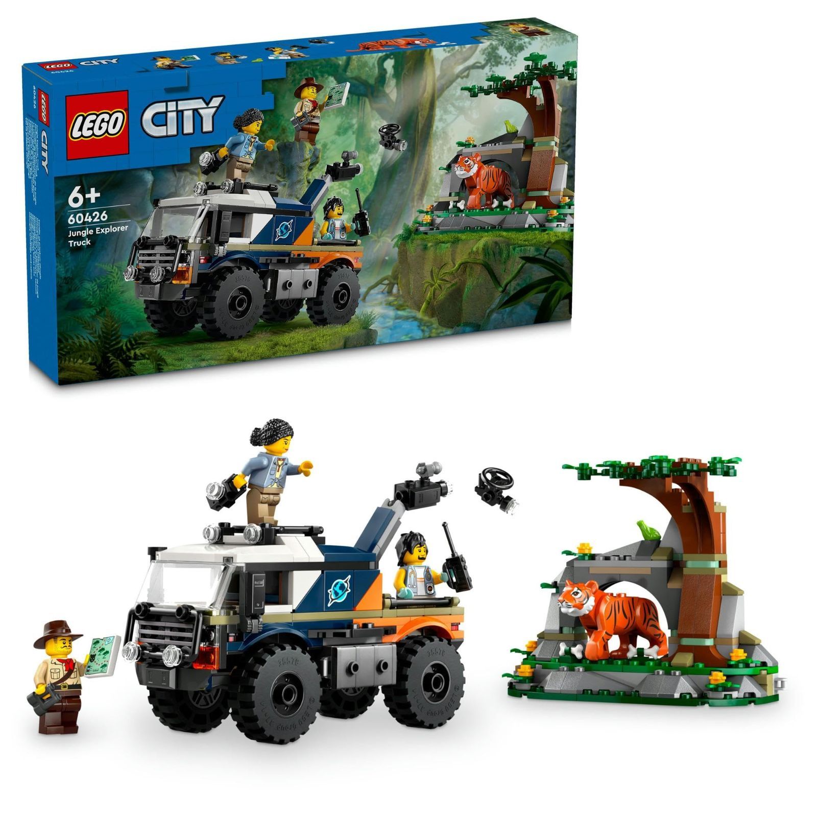 Style:ジャングル探検 オフロードトラック レゴ(LEGO) シティ ジャングル探検 オフロードトラック おもちゃ 玩具 誕生日 プレゼント ブロック 知育 男の子 女の子 子供 6歳 7歳 8歳 9歳 乗り物 車 
