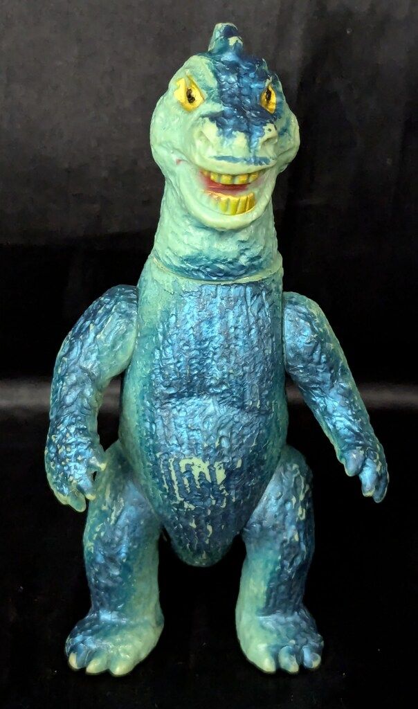 気密防水希少ビンテージ　ブルマァク円谷プロ　ゴジラ赤目　21.5cm美品 気密防水様専用希少ビンテージ ブルマァク谷プロ ゴジラ赤目