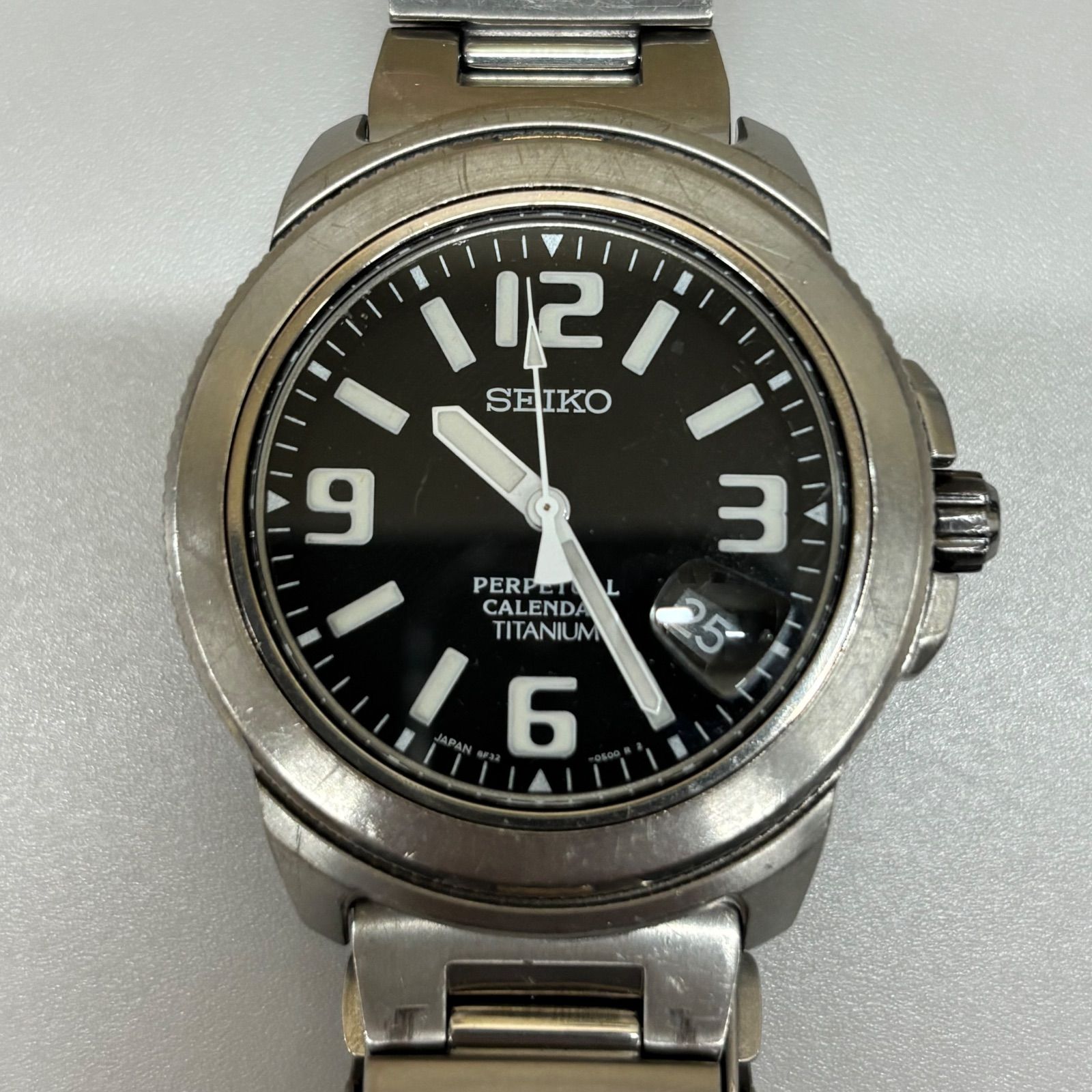 【稼働品】 SEIKO パーペチュアルカレンダー 腕時計 QZ メンズ SS 稼働品】 SEIKO パーペチュアルカレンダー 腕時計 QZ メンズ SS SEIKO