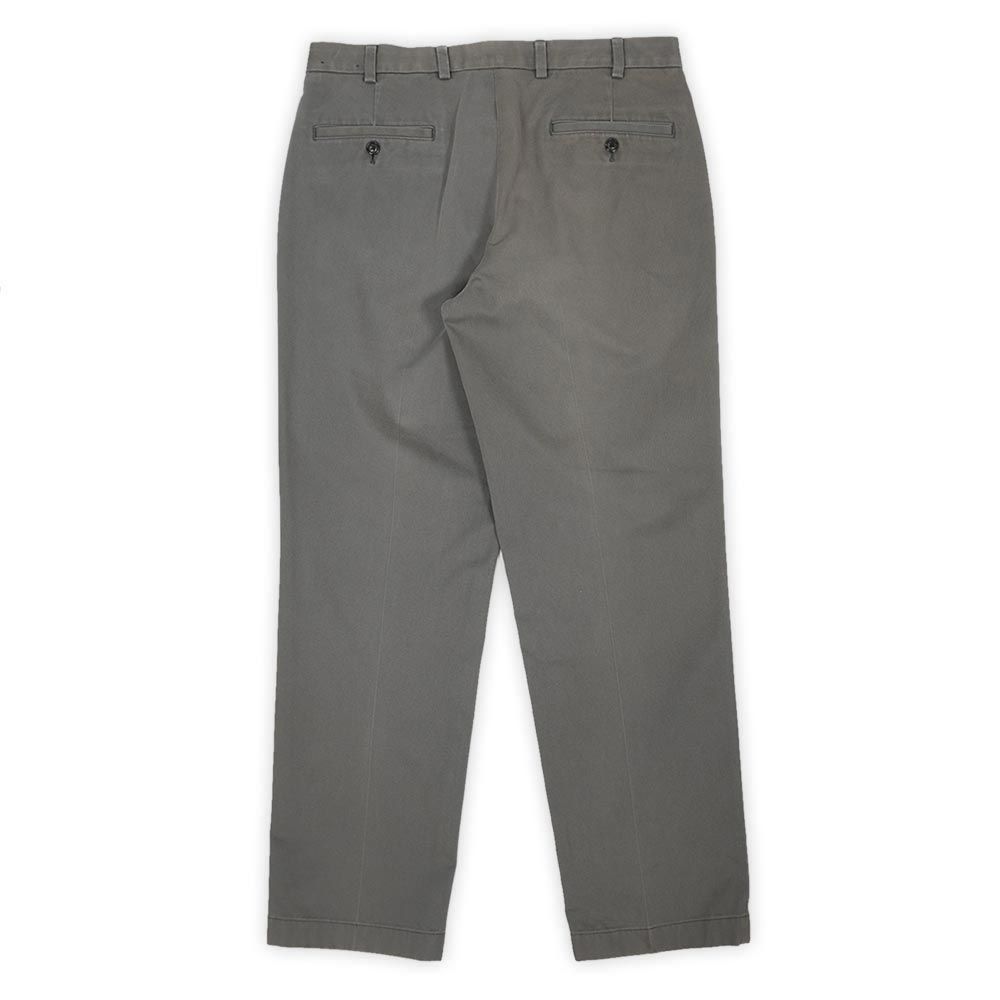 ブルックスブラザーズ Brooks Brothers 00s 2000年代 ノータック チノパン トラウザー CLARK 定番 USA ヴィンテージ アメリカ 古着 メンズ ズボン パンツ グレー W34 L30