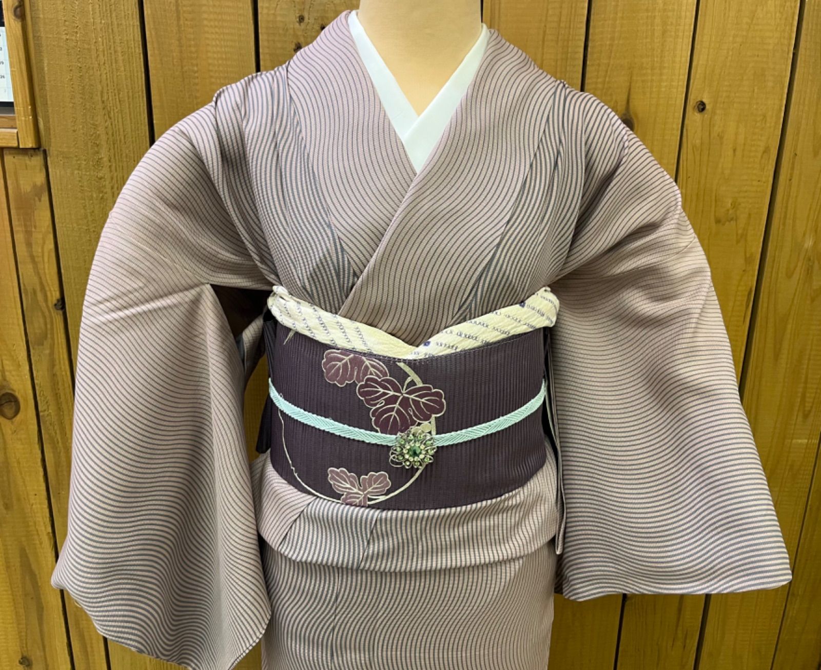 豪華絢爛綺麗美品トールサイズ身丈165cm裄丈67cm大島紬正絹袷広襟（未