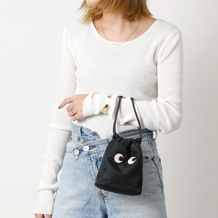 国内発送 ANYA HINDMARCH ポーチ 巾着バッグ Eyes 193566 ANYA HINDMARCH ポーチ 巾着バッグ Eyes 193566 - メルカリ